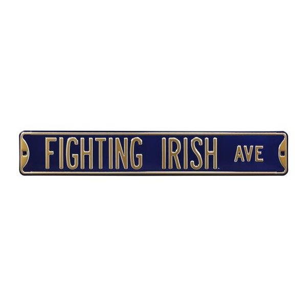 Authentic Street Signs Authentic Street Signs 70109 Fighting Irish Avenue Navy Street Sign 70109